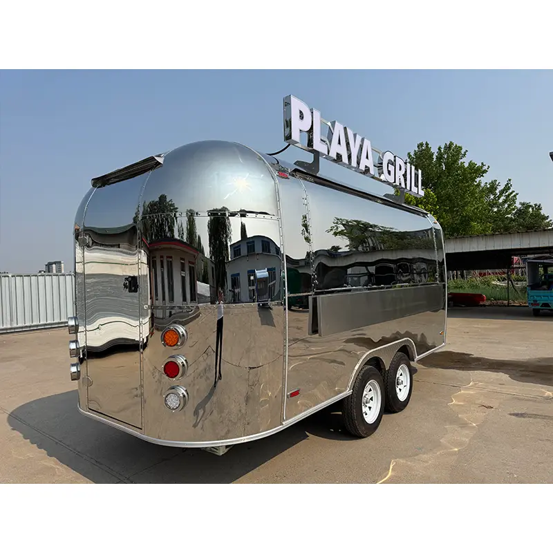 Trailer Aliran Udara Stainless Steel Cermin Polandia