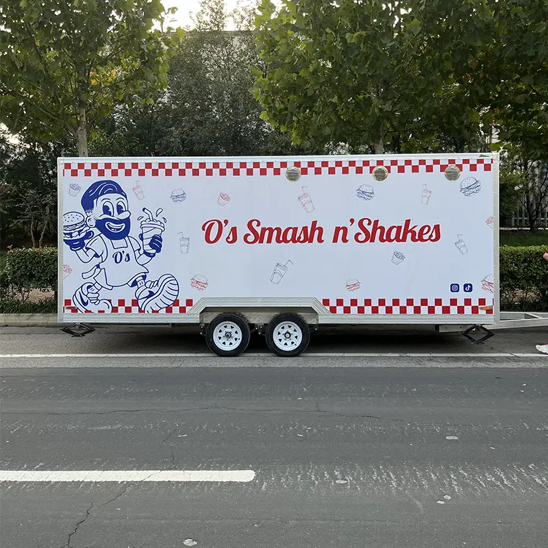 Trailer Toko Roti Seluler dan Dapur Makanan Cepat Saji