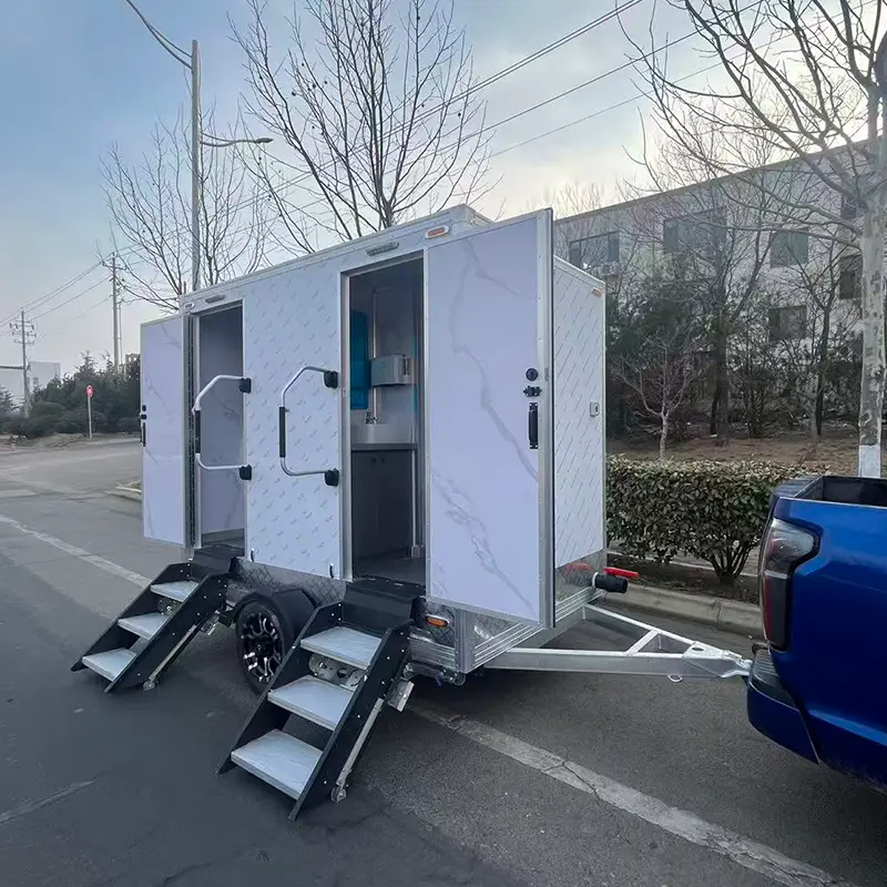 Trailer Toilet Portabel Dua Stasiun
